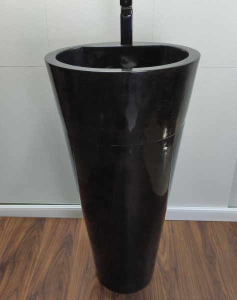 Раковина напольная из мрамора Black MN-01364 (40*40*90) фото