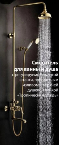 Душевая система (стойка) Lemark Brava LM4762G фото