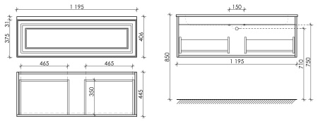 Тумба под раковину Sancos Very VR120CE Beige Soft фото