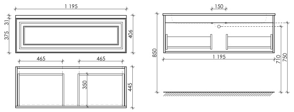 Тумба под раковину Sancos Very VR120CE Beige Soft фото