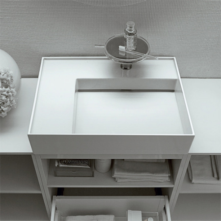 Раковина Laufen Kartell 8.1033.5.000.112.1 60 см полочка слева фото