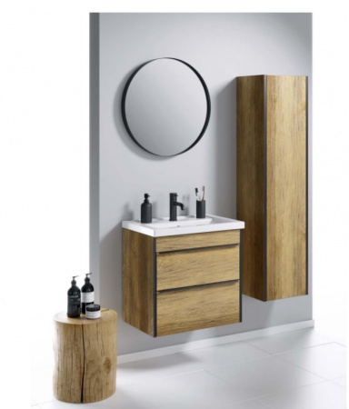 Зеркало Aqwella Фарго RM0206BLK 60 см черное матовое фото