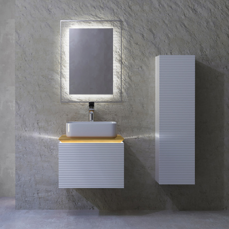 Пенал подвесной Jorno Karat Kar.04.130/P/W белый фото