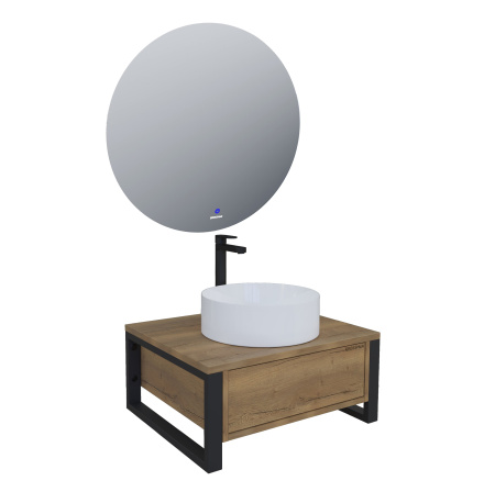 Консоль под накладную раковину Grossman Фарго-60 106012 дуб галифакс фото