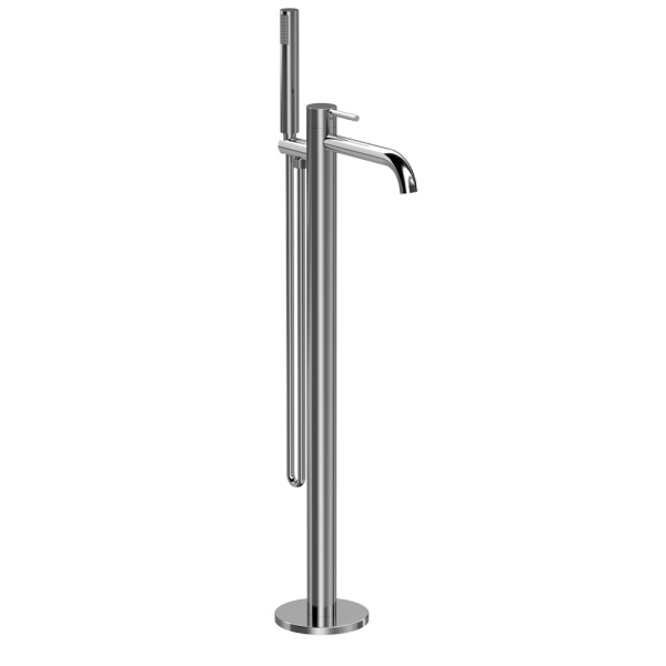 Напольный смеситель для ванны с душем Raiber Premium Graceful RP-010 хром фото