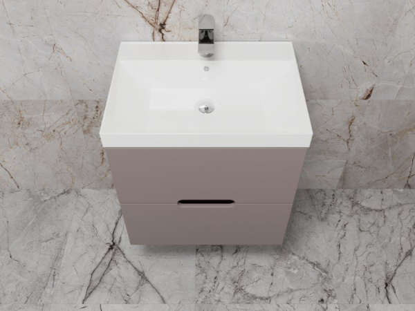 Тумба под раковину Style Line Матис 60 ЛС-00002296 тауп темный фото