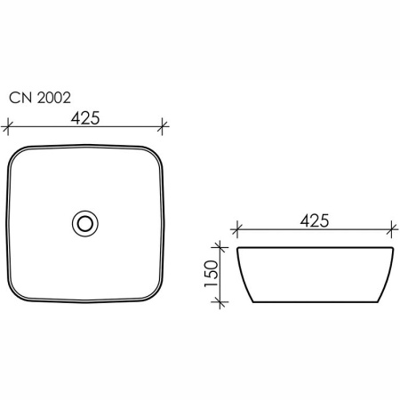 Раковина Ceramica Nova Form 42 CN2002 Белая фото