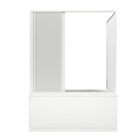 Шторка для ванны раздвижная Bas Бриз/Верона пластик (3 ств.) фото