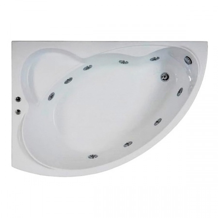Ванна акриловая с гидромассажем Bas Лагуна 170x110 L фото