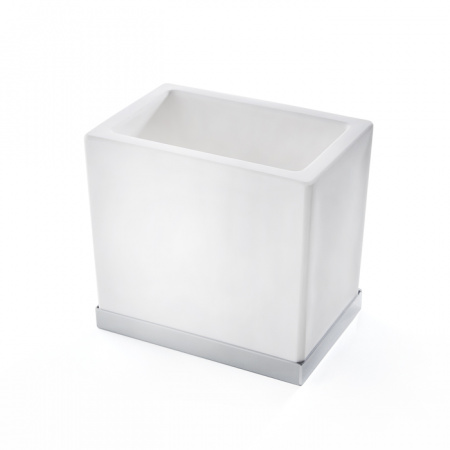 Стакан для зубных щеток настольный 3SC Mood Deluxe White MDW03ASL фото