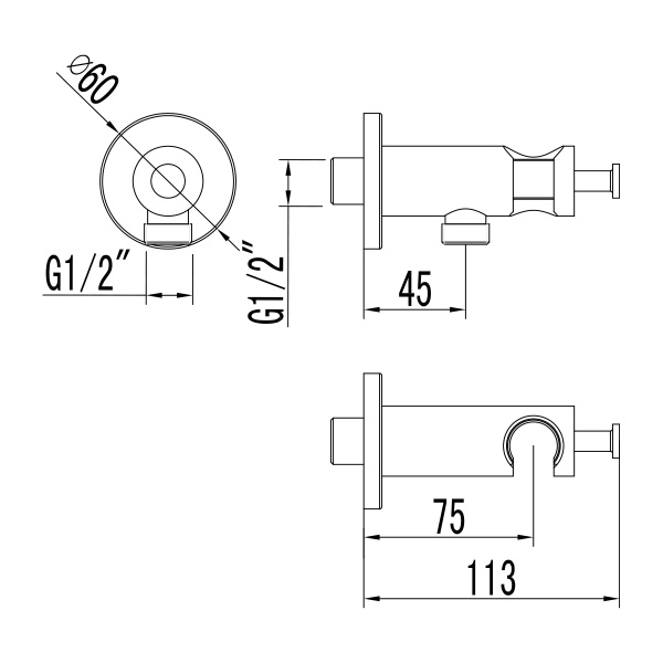 Шланговое подключение с держателем Lemark Bronx LM3785GM графит фото