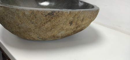 Накладная раковина из речного камня RS0797 (54*50*15) фото