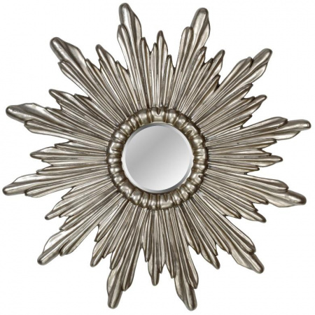 Зеркало в раме солнце Art-Zerkalo Ray Silver GY165SL фото