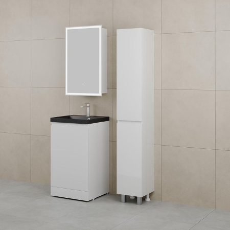 Тумба под раковину Style Line Батлер 50 СС-00002488 белая глянцевая фото