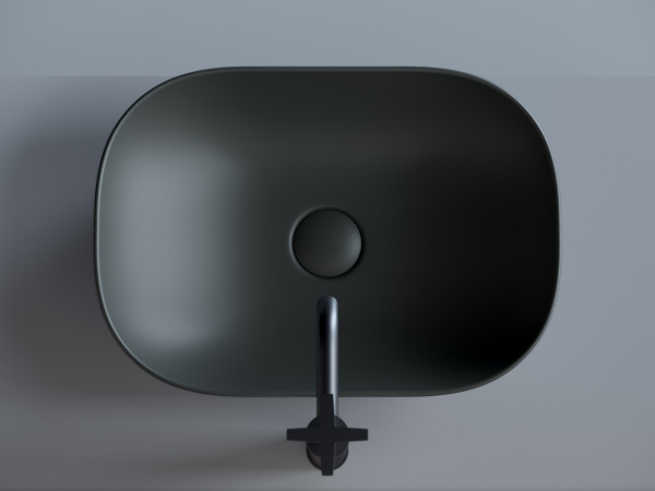 Накладная раковина Ceramica Nova Element CN6009MDH 45x32 темный антрацит матовый фото