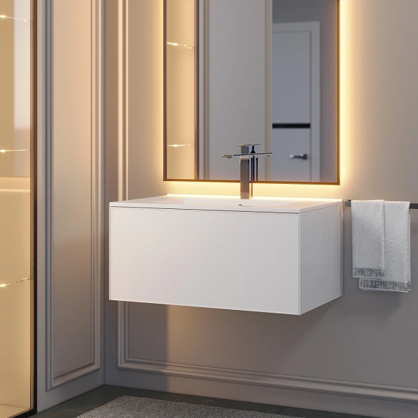 Тумба под раковину Uperwood Parma 75 3930205463 белая фото
