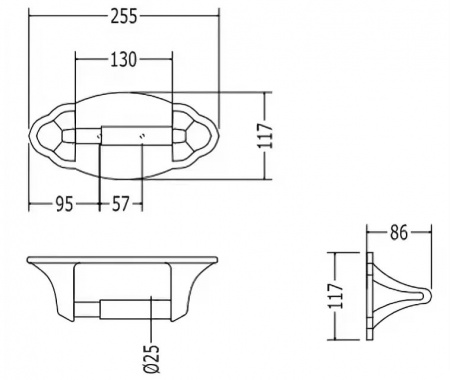 Держатель туалетной бумаги Devon & Devon Emily MIL507E фото