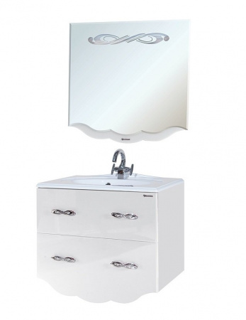 Тумба под раковину Bellezza Версаль-80 белая фото