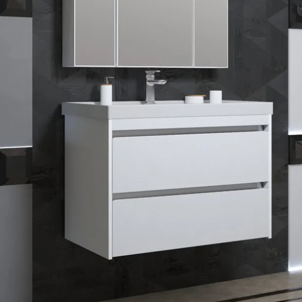 Тумба под раковину Smile Фреш 80 00-00002822 белая фото