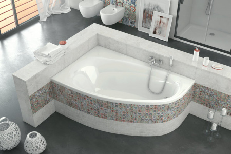 Акриловая ванна Excellent Kameleon 170x110 WAEX.KML17WH, левая фото