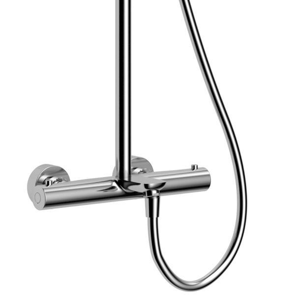 Душевая система (стойка) с термостатом Raiber Premium Graceful RP-007 хром фото