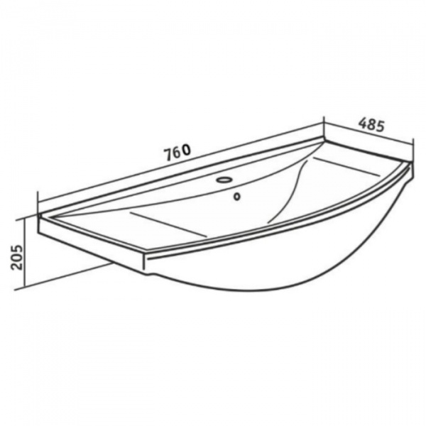 Раковина Bellezza Стиль 75 фото