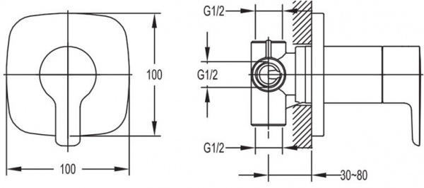 Трехпозиционный переключатель потоков Cezares Tesoro TESORO-F-DEV3-01 фото
