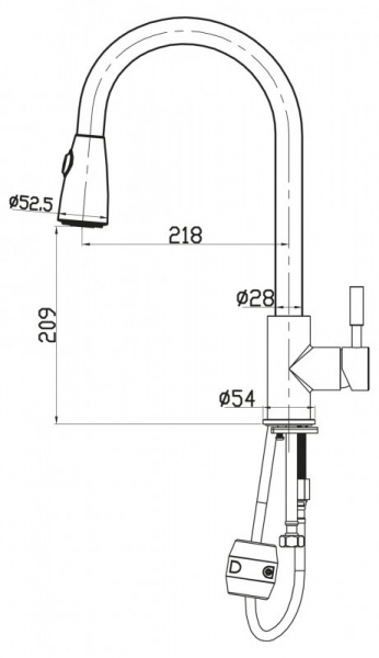 Смеситель для кухни BelBagno BB-LAM31-IN фото