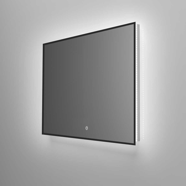 Зеркало с подсветкой Vincea LED VLM-3VN100B черное, c сенсорным выключателем и диммером 100x80 фото