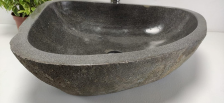 Накладная раковина из речного камня RS0820 (53*45*15) фото