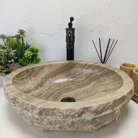 Накладная раковина из оникса Erozy Sunset EO-01435 (53*44*15) фото