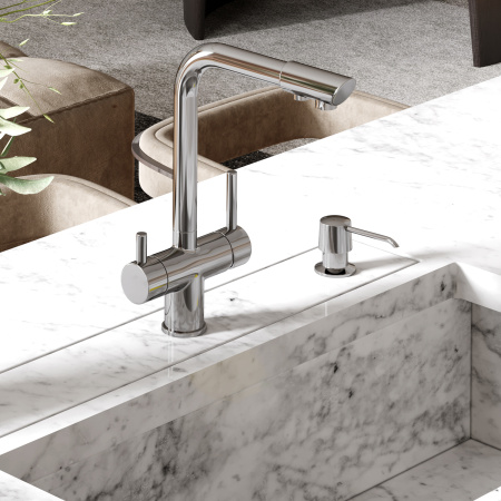 Смеситель для кухни под фильтр WasserKRAFT A8317 хромоникель фото