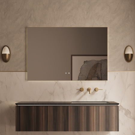 Тумба под раковину Vincea Luxe 140 VMC-4LX140WN шпон натуральный орех фото