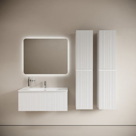 Тумба под раковину Sancos Code CD100W белая фото