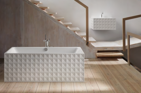 Стальная ванна Bette Loft Ornament 3172-000 CFXX6A 181x81 на ножках фото