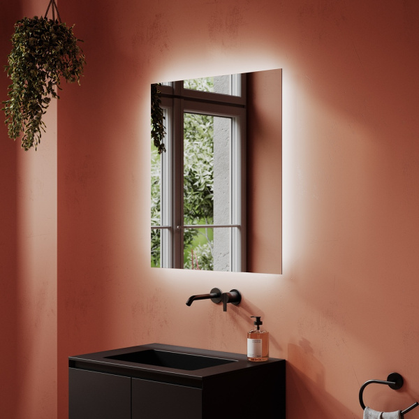 Зеркало с подсветкой Sancos Square SQ700 70x80 фото