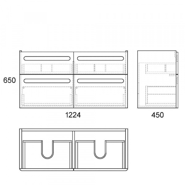 Тумба под раковину OWL 1975 Otalia 125 OW04.08.00 фото