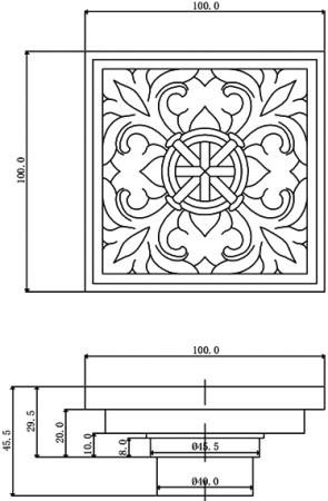 Душевой трап Veragio Canyon VR.CAN-2061.CR фото