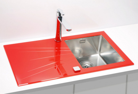 Мойка для кухни Alveus Karat 10 Красный чаша слева фото