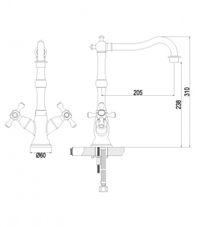 Смеситель для кухни Lemark Expert LM5080S фото