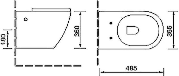 Комплект подвесной унитаз с инсталляцией SantiLine SL-5005T безободковый, с микролифтом, система смыва Tornado + Инсталляция SantiLine SL-01 с кнопкой смыва хром фото
