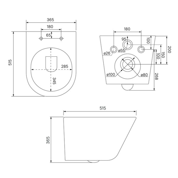 Подвесной унитаз со смывом торнадо Iddis Calipso CAQRDSEi25 с сиденьем фото