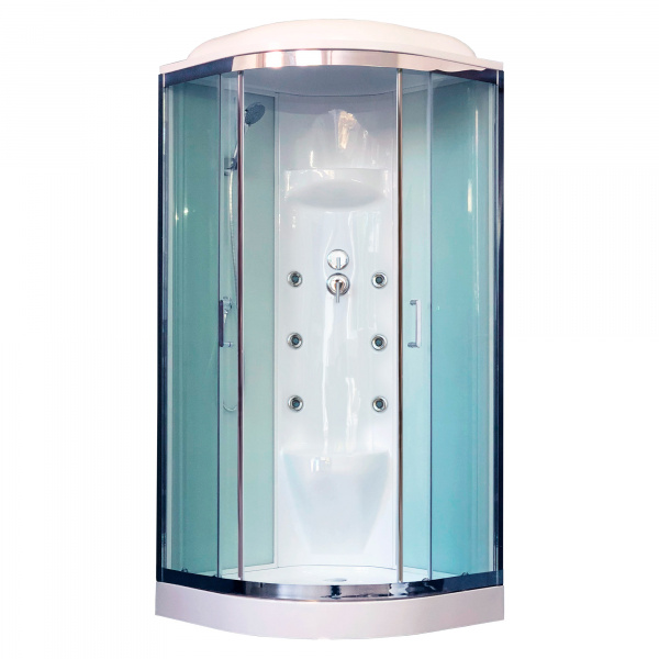 Душевая кабина Royal Bath НК RB100HK7-WT-CH 100x100 фото
