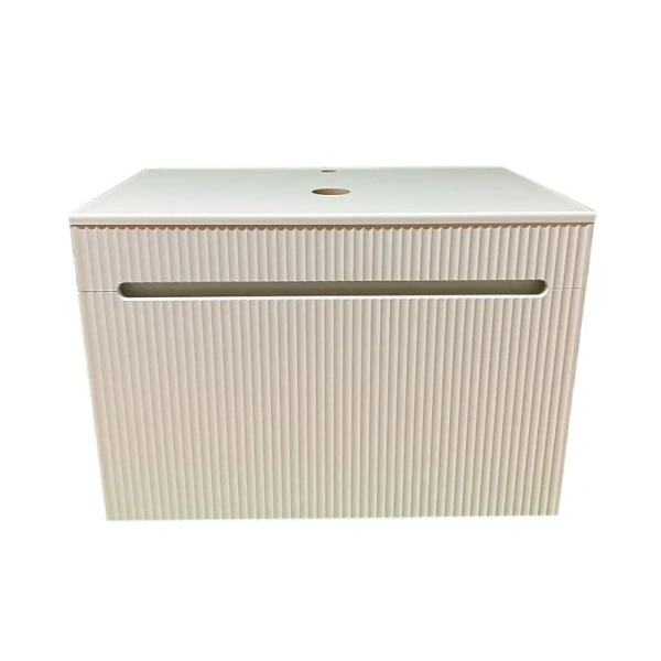 Тумба под раковину Sintesi Style STL.W7815 столешница белая / белая матовая фото