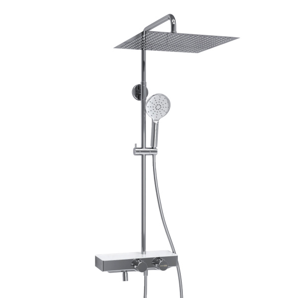 Душевая система (стойка) с термостатом WasserKRAFT Thermo A113.119.127.CH хромоникель фото