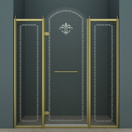 Душевая дверь Cezares Retro RETRO-B-13-150-CP-Br-L 150 см хром L фото