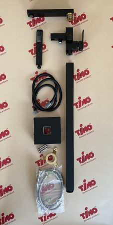 Смеситель для ванны напольный Timo Selene 2200/03Y-CR Черный фото