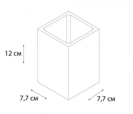 Стакан для зубных щеток Fixsen Gusto FX-300-3 фото