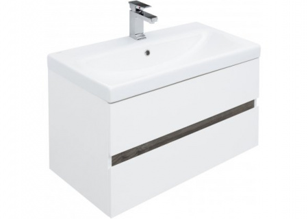 Тумба с раковиной Aquanet Беркли 80 00254290 + 00246880 фото