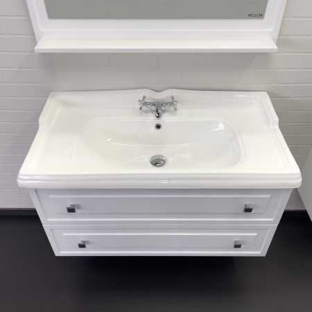 Тумба Comforty Феррара-100 с раковиной 3310 фото